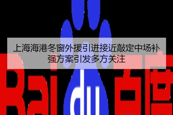 上海海港冬窗外援引进接近敲定中场补强方案引发多方关注